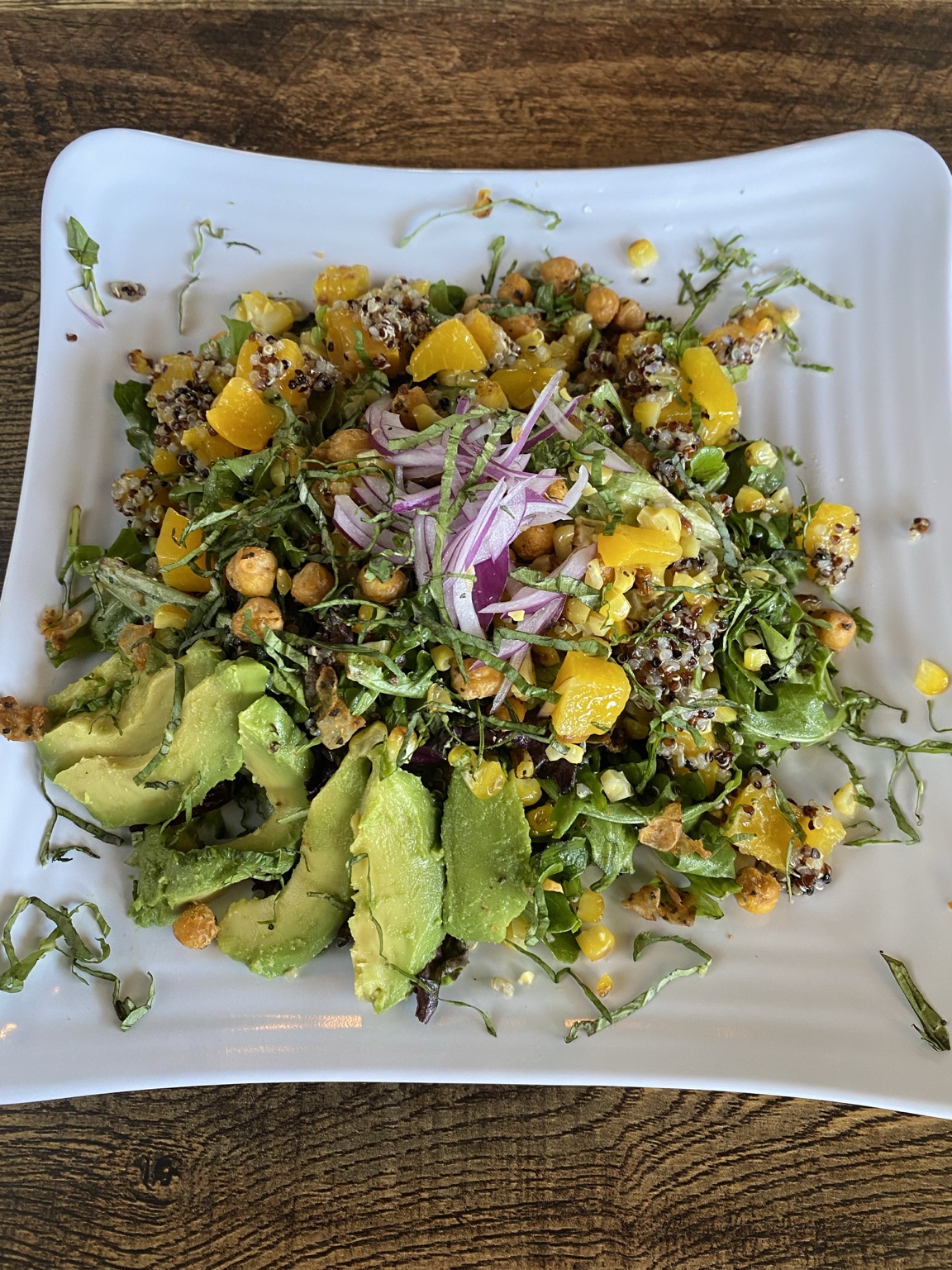 Quinoa and avocado salad prepared by Gaetano Mazza