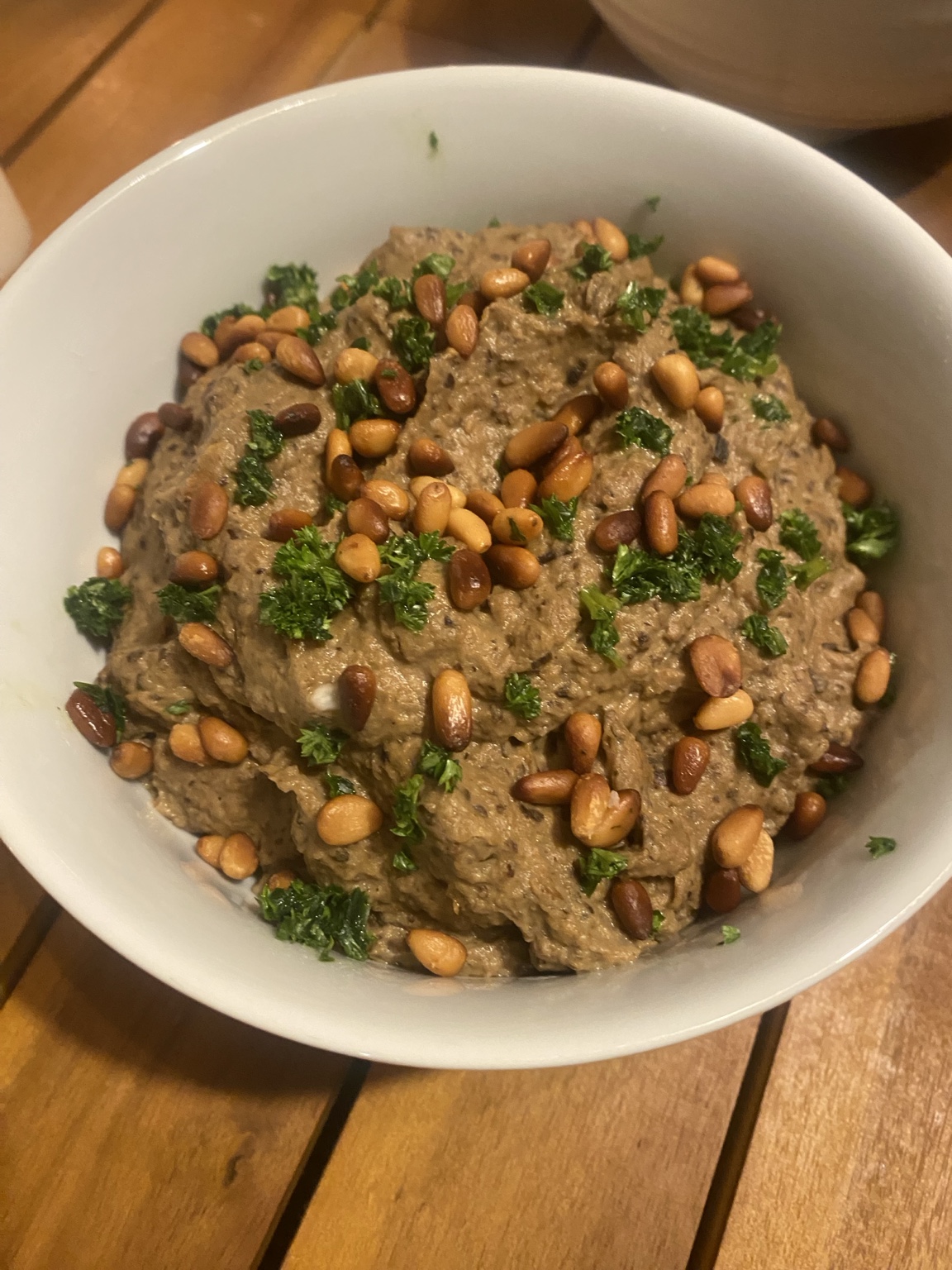 Roasted vegetable dip prepared by Gaetano Mazza